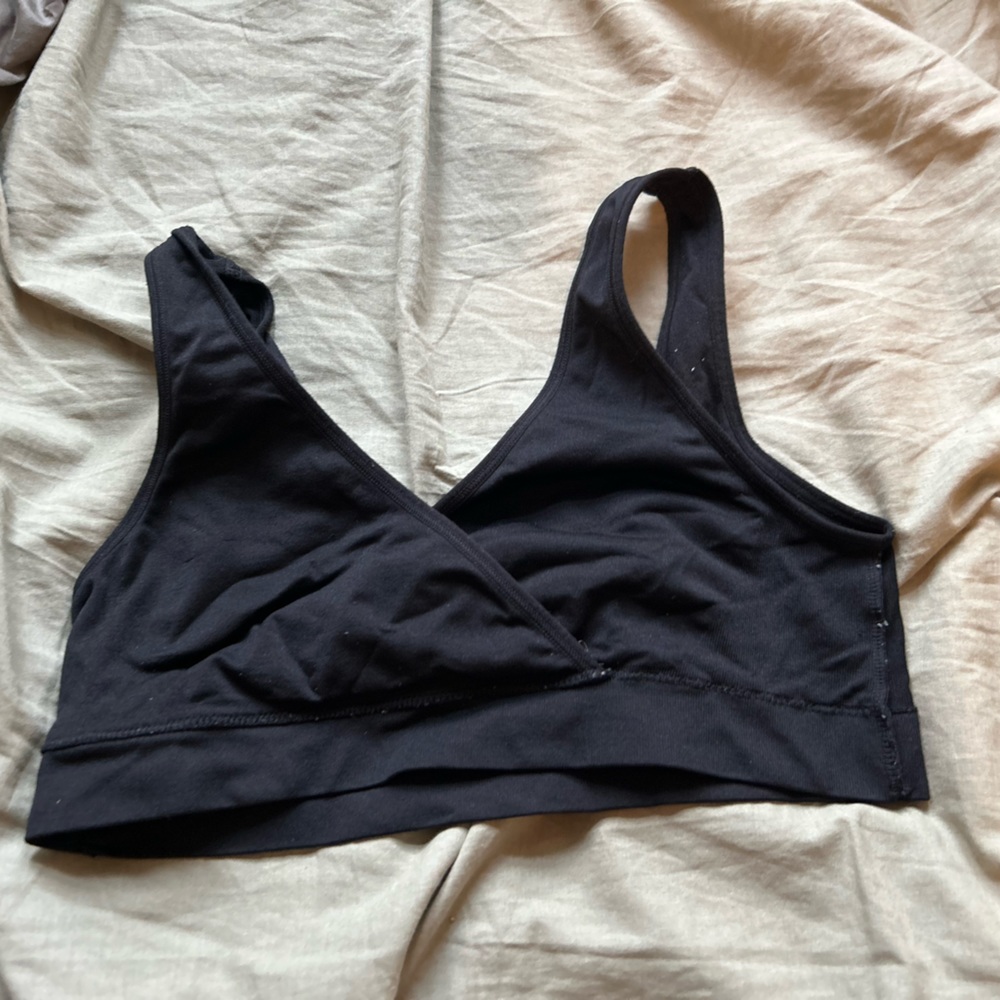 Black, Auden nursing bra.